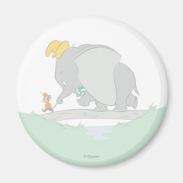 Aimant Dumbo et Timothy Q. Aquarelle (Devant)