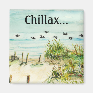 Aimant Dunes de sable et mouettes Bancs extérieurs Caroli