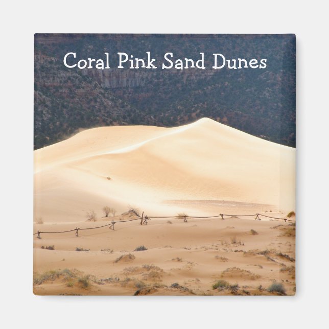 Aimant Dunes de sable rose corail (Devant)