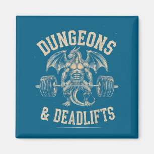 Aimant Dungeons Deadlifts Gym Entraînement Fantastique Il