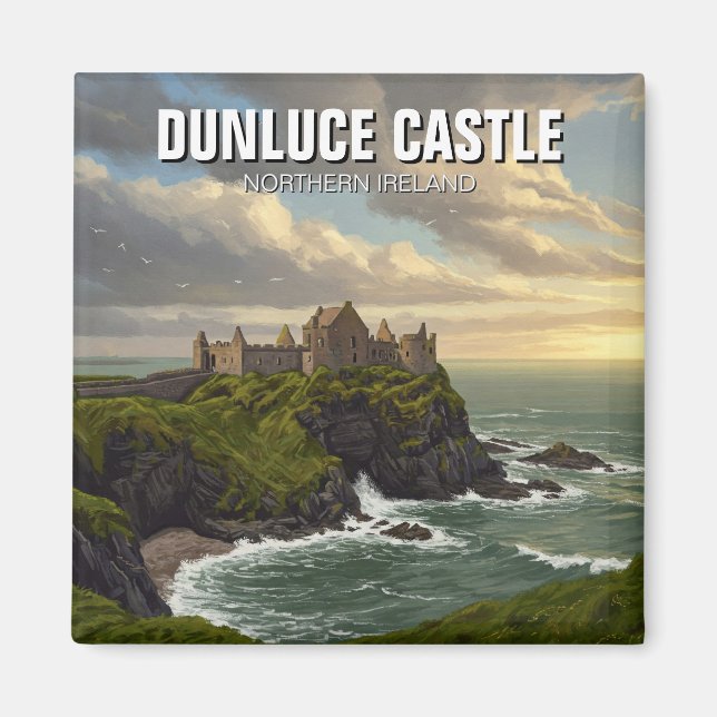 Aimant Dunluce Castle Irlande du Nord Voyage (Devant)