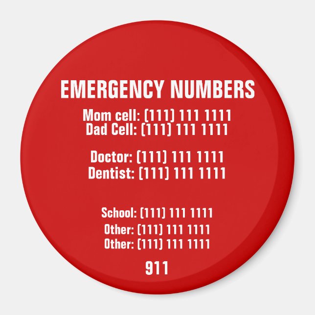 Aimant d'urgence (Devant)