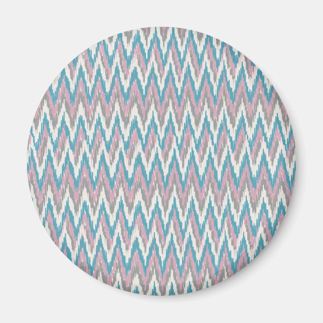 Aimant Dusty rose et bleu iKat (Devant)
