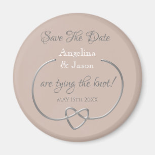 Aimant Dusty Rose Wedding Enregistrer La Date Invitation