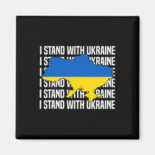 Aimant É-U Soutien Drapeau Ukraine Amour Ukrainien Je Sui