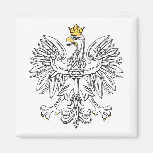 Aimant Eagle polonais avec la couronne d'or