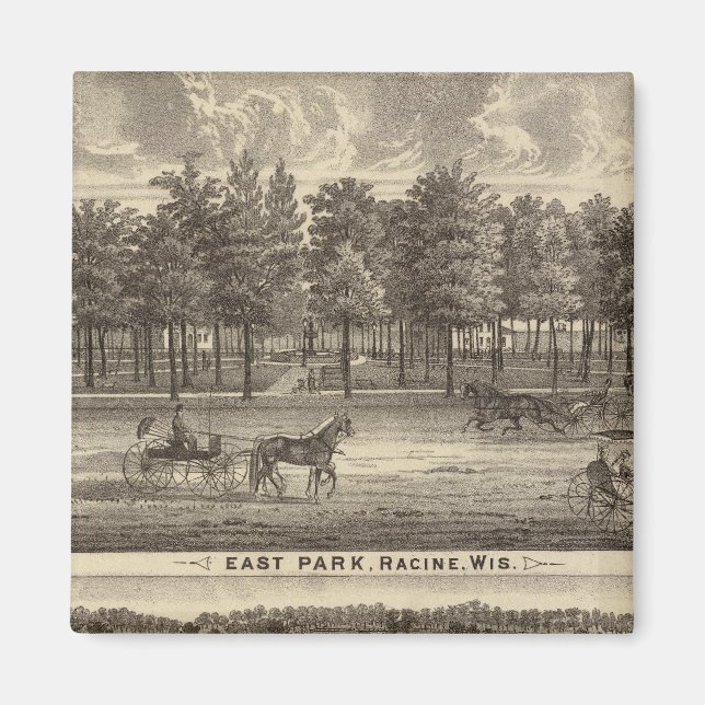 Aimant East Park, Racine et Oakland Farm (Devant)