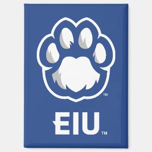 Aimant Eastern Illinois Panthers Empreinte de patte & EIU