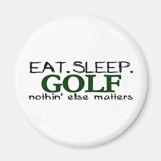 Aimant Eat Sleep Golf (Devant)