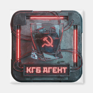 Aimant Eau-de-vie Shot Red Agent Cyberpunk
