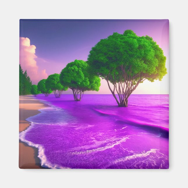 Aimant Eau pourpre (Devant)