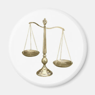 Aimant échelles d'or de justice