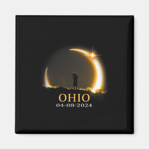 Aimant Eclipse 2024 Ohio Total Solaire Eclipse 1