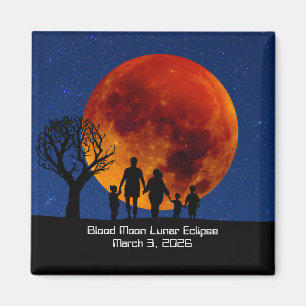 Aimant Éclipse lunaire de la Lune de sang 2026