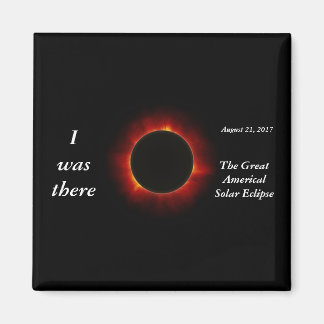 Aimant Éclipse solaire 2017 "J'y étais" édition