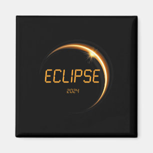 Aimant Éclipse solaire 2024 Éclipse solaire totale 4.08.2