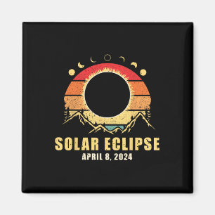 Aimant Éclipse solaire 2024 Éclipse solaire totale 8 avri