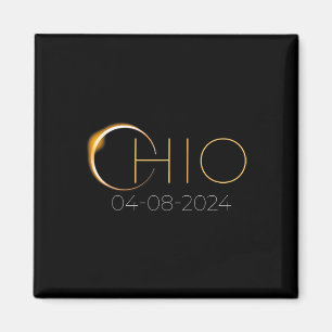 Aimant Éclipse solaire 2024 État Ohio Total Éclipse solai
