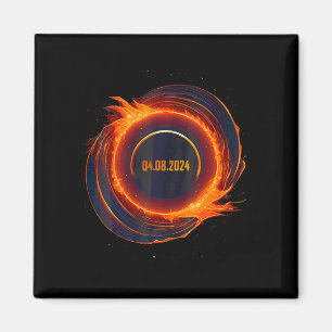 Aimant Éclipse solaire 2024 Total Éclipse solaire