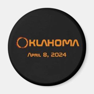 Aimant Éclipse solaire totale en Oklahoma 2024 