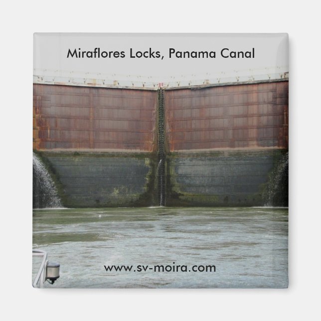 Aimant Écluses de Miraflores, canal de Panama (Devant)