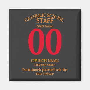 Aimant École catholique FW FV HG Ne vous touchez pas