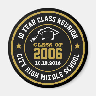 Aimant École Secondaire Réunion Classe De L'Année De Grad
