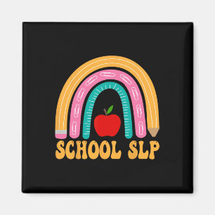 Aimant École Slp Crayon Arc-En-Ciel Femmes Byck À L'École