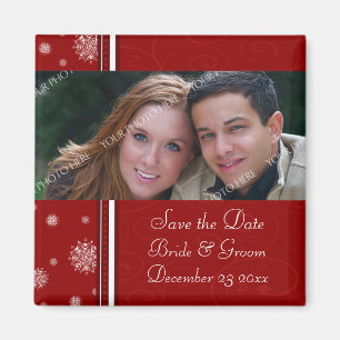 Aimant Économies de mariage de Noël l'aimant de photo d