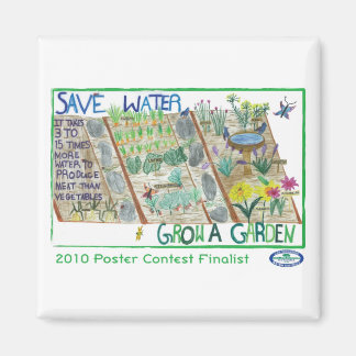 Aimant Économisez de l'eau - Générez un jardin