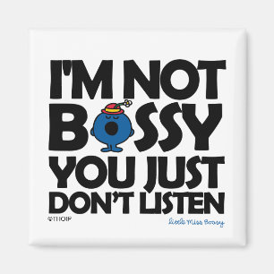 Aimant Écoutez La Petite Mlle Bossy