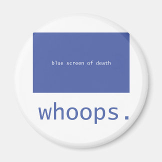 Aimant Écran bleu de la mort - salope !