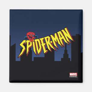 Aimant Écran de titre de la série Animée Spider-Man 90's