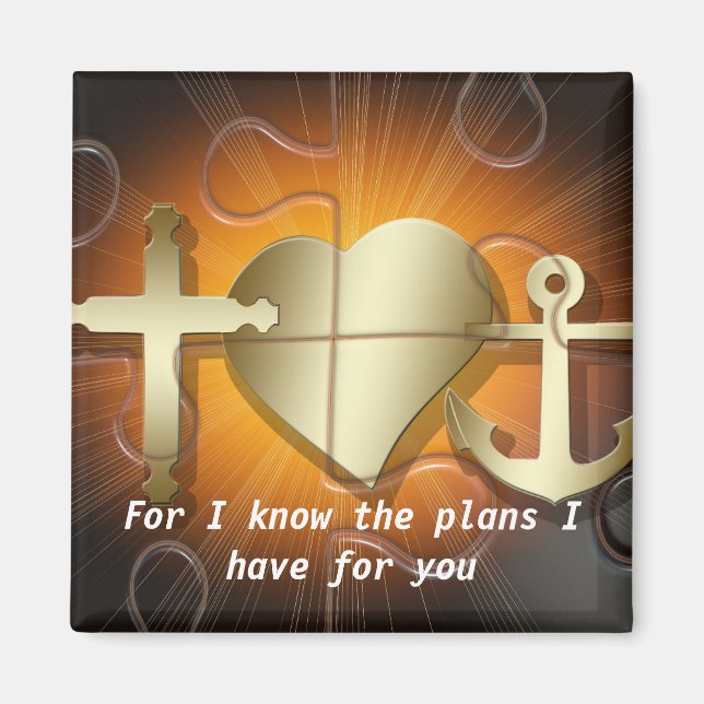 Aimant Écriture biblique chrétienne (Devant)