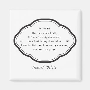 Aimant Écriture biblique Psaume 4-1