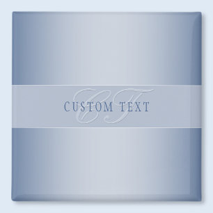 Aimant Écriture de monogramme élégante et modifiable   Bl