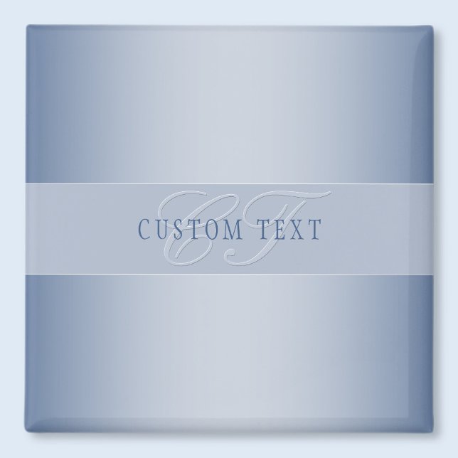 Aimant Écriture de monogramme élégante et modifiable | Bl (Créateur téléchargé)