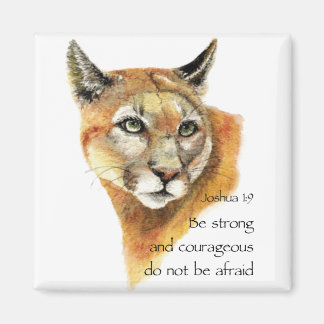 Aimant Écriture Motivationnelle Joshua Cougar Art animal