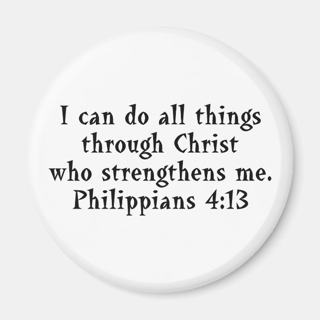 Aimant Écriture Phil 4:13 (Devant)