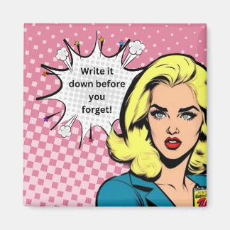 Aimant Écrivez-le vers le bas Magazine d'art pop