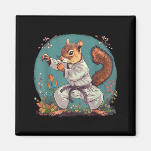 Aimant Écureuil de Judo Nature Taekwondo Karaté MMA Écure