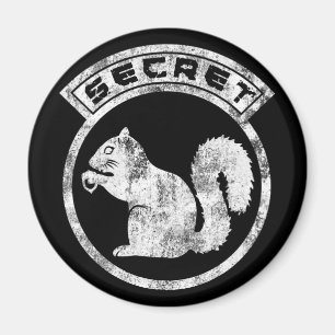 Aimant Écureuil Secret - Distressé - Type 2
