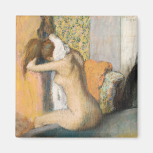 Aimant Edgar Degas Après le bain, femme Sécher le cou