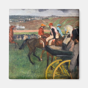 Aimant Edgar Degas - Aux courses