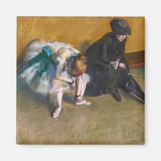 Aimant Edgar Degas - En attente (Devant)