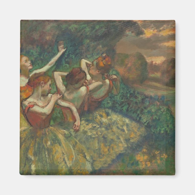 Aimant Edgar Degas Quatre Danseurs Impressionniste (Devant)