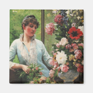 Aimant Edouard Debat-Po Préparer l'arrangement floral