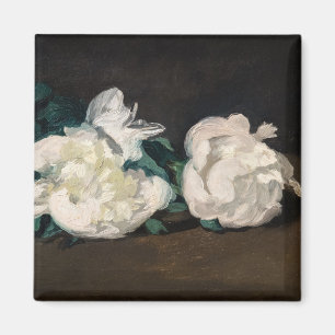 Aimant Edouard Manet - Branche de pivoines blanches, séca