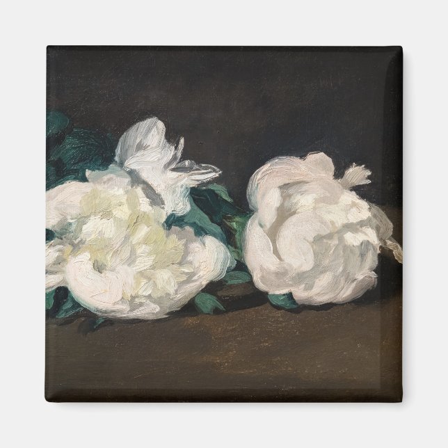 Aimant Edouard Manet - Branche des pivoines blanches, sec (Devant)