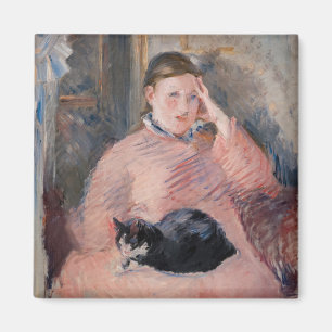 Aimant Edouard Manet - Femme au chat